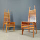 Chaises de salle à manger 'Calcar' postmodernes par Benoit Lange, années 1990.