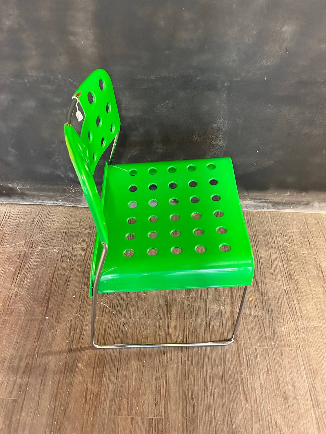Chair overturned