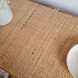 Vintage rattan chest of drawers circa 1970s