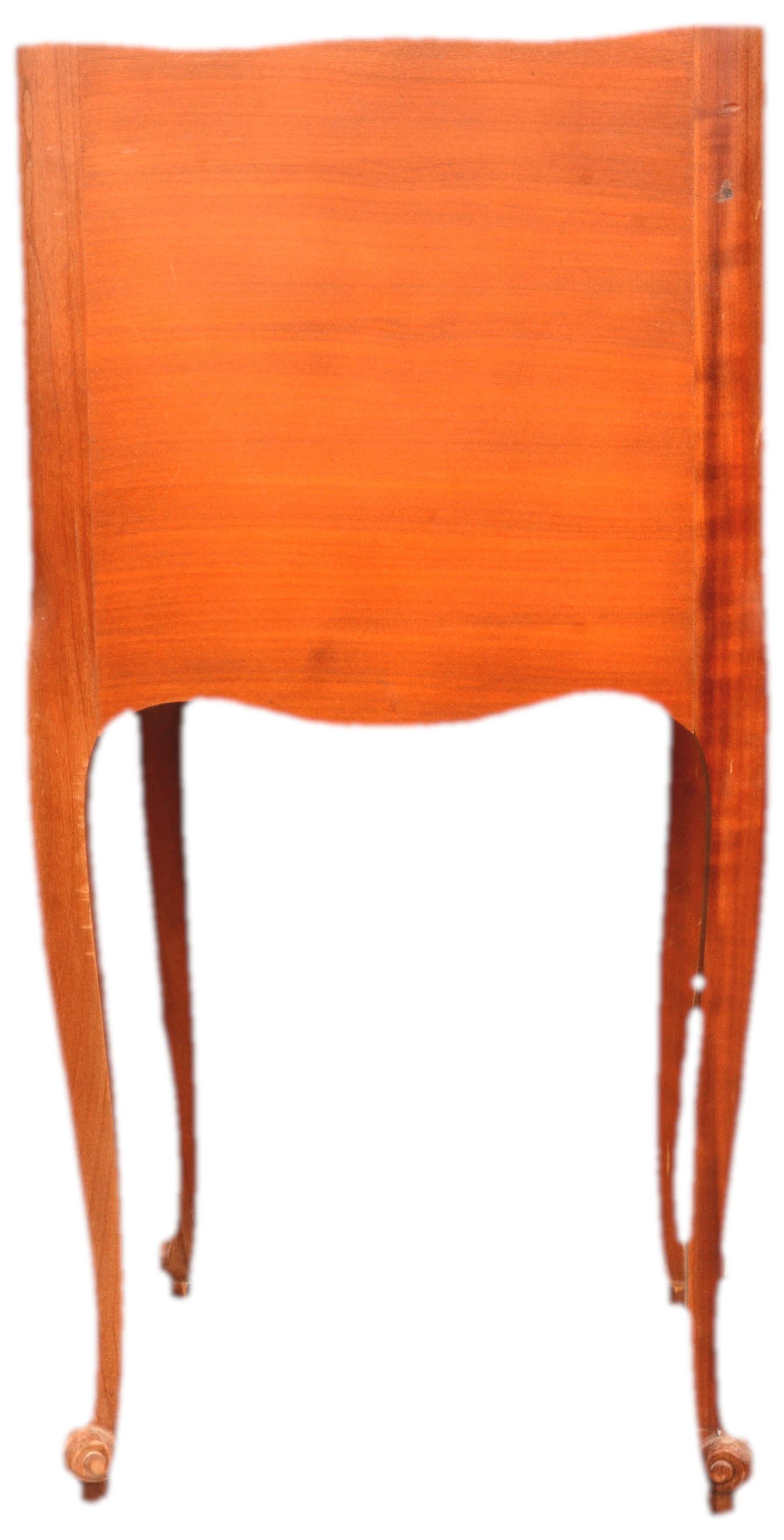 Cherry bedside table in Louis XV style