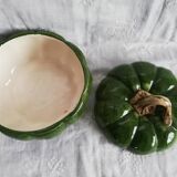 Vintage pumpkin ceramic pot