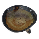 Ceramic strainer colander Signed René Nicole