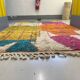 Multicoloured handmade wool Berber rug – 162 × 257 cm