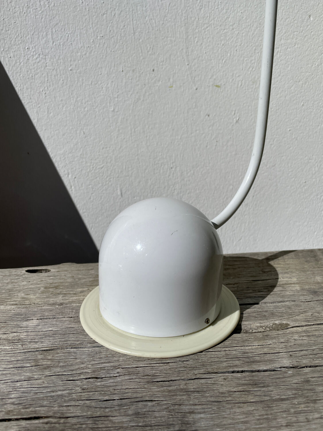 White metal lamp by Brama Italy