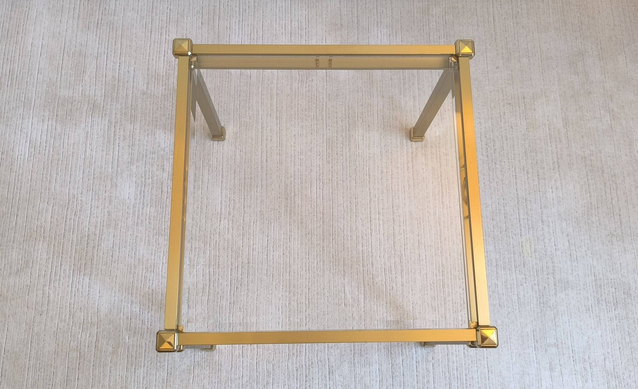 Beautiful square gold coffee table Orsenigo Italy collection 'Art Deco'