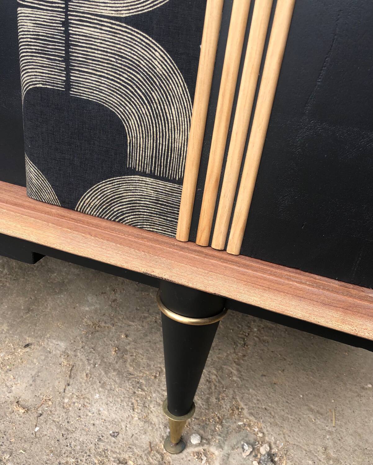 Black vintage sideboard