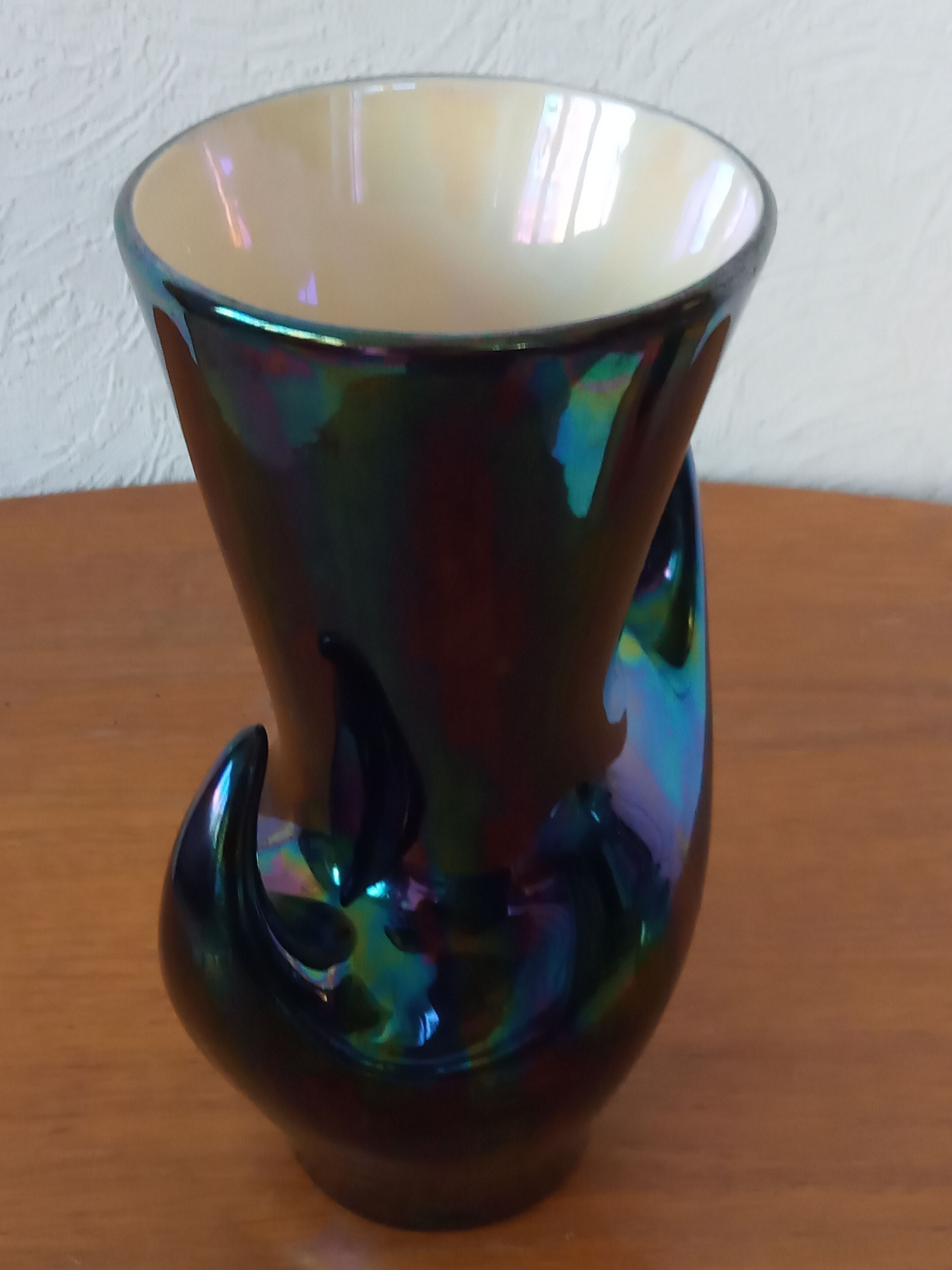 Vase Verceram black 50s/60s