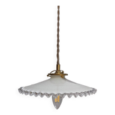 Vintage opaline suspension