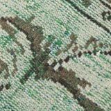 4x9 Rug For Living Room Green Oriental Turkish Vintage Rug, 135x270Cm