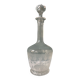 Crystal wine decanter engraved late nineteenth