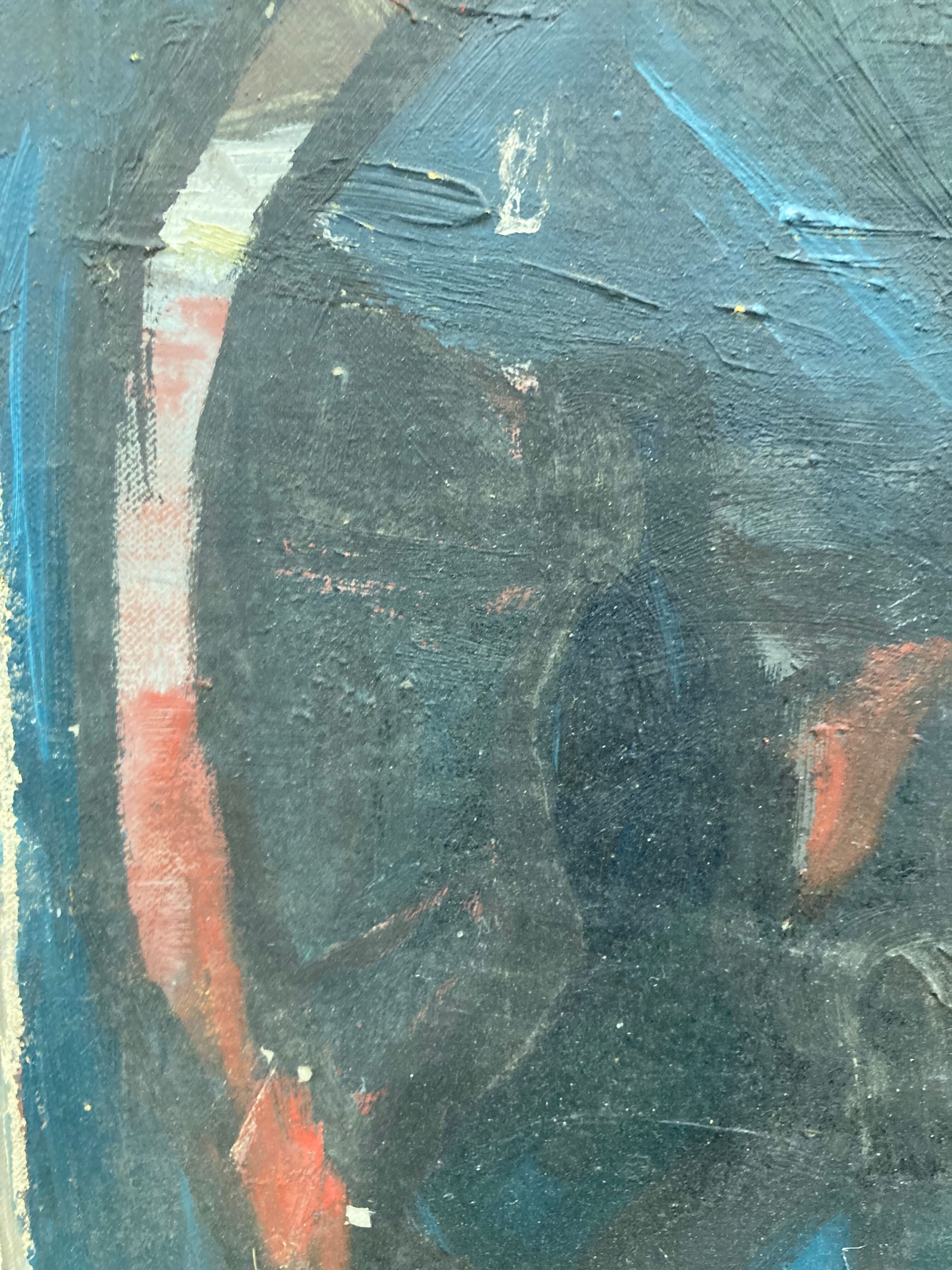 Oil on canvas vintage