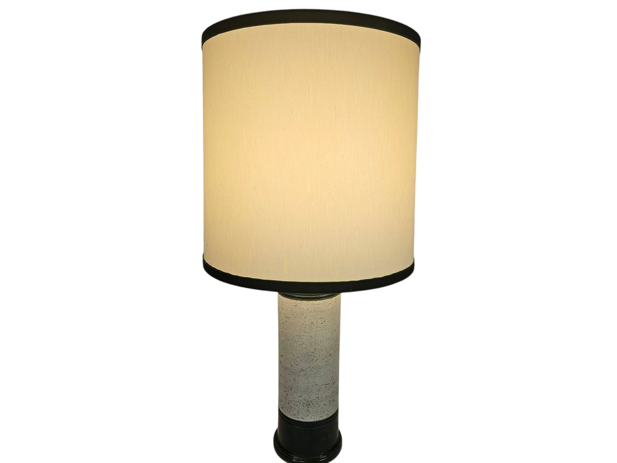 Bitossi voor Bergboms & Co - Aldo Londi - tafellamp - groen/wit - keramiek - 60's