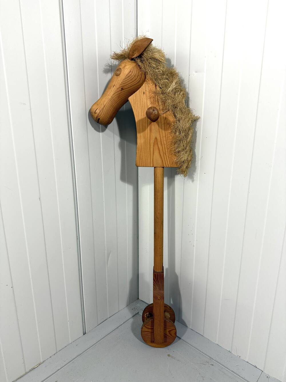 Danish pine hobby horse 1970’s