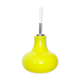 Vintage glass pendant lamp 70s yellow