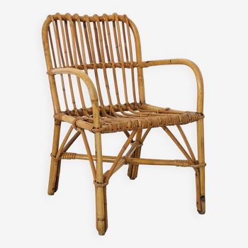 Rattan children's chair, Italy 1960s