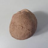 Sculpture mère à l'enfant en terre cuite