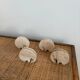 Set of 4 travertine elephants, Fratelli Mannelli, Italy, 1970s