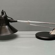 Vintage articulated black architect lamp Luminor ~ 70s ~ France