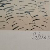 Framed lithograph of Salinas