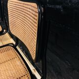 Set of 4 chairs black model B32 design by Marcel Breuer