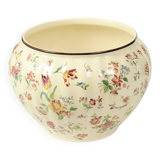 Large Polychrome Flower Pot Cache Pot Longchamp France 36cm