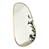 Marrakech mirror in gilded brass – 53×35 cm – handcrafted Moroccan production