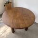 Round table 1950s constructivist walnut