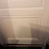 Old Haussmannian door 83x219.5cm with glazed transom frame.