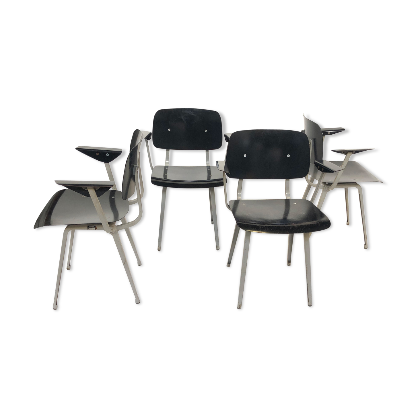 Set of 4 Revolt chairs by Friso Kramer