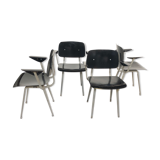 Set of 4 Revolt chairs by Friso Kramer