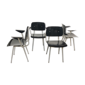 Lot de 4 chaises de Friso Kramer modèle Revolt