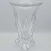 Art Vannes France - Large Sculptural Free-Form Vase - Solid Crystal 1950