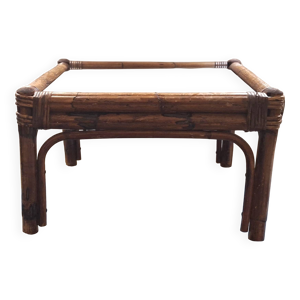 Table basse en bambou - 1960