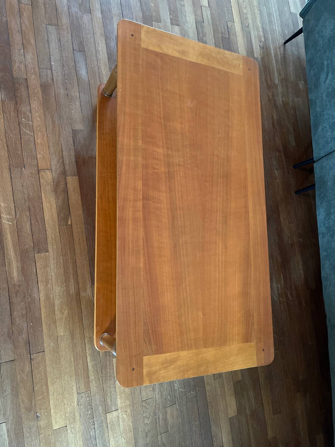 Cherry wood coffee table from the 80s