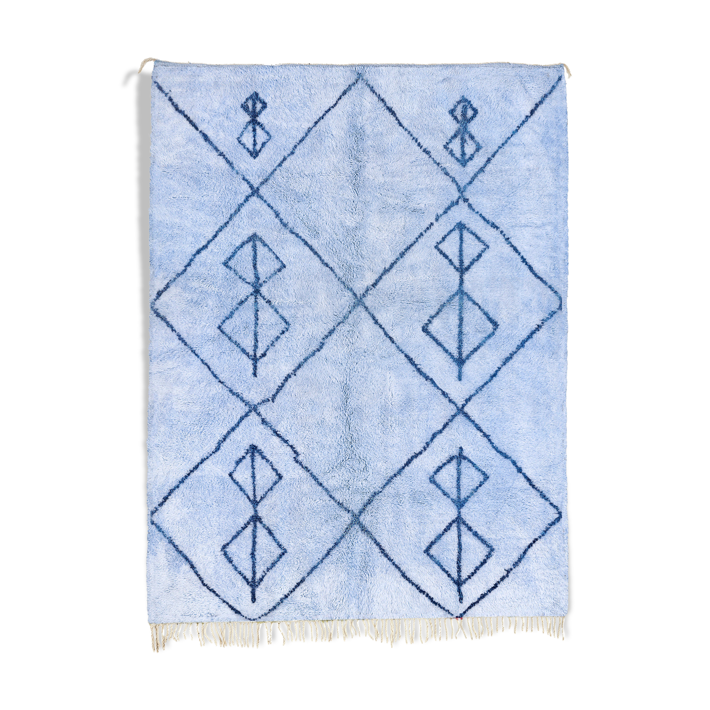 Modern Moroccan carpet blue contemporary art 240x300cm