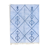 Modern Moroccan carpet blue contemporary art 240x300cm