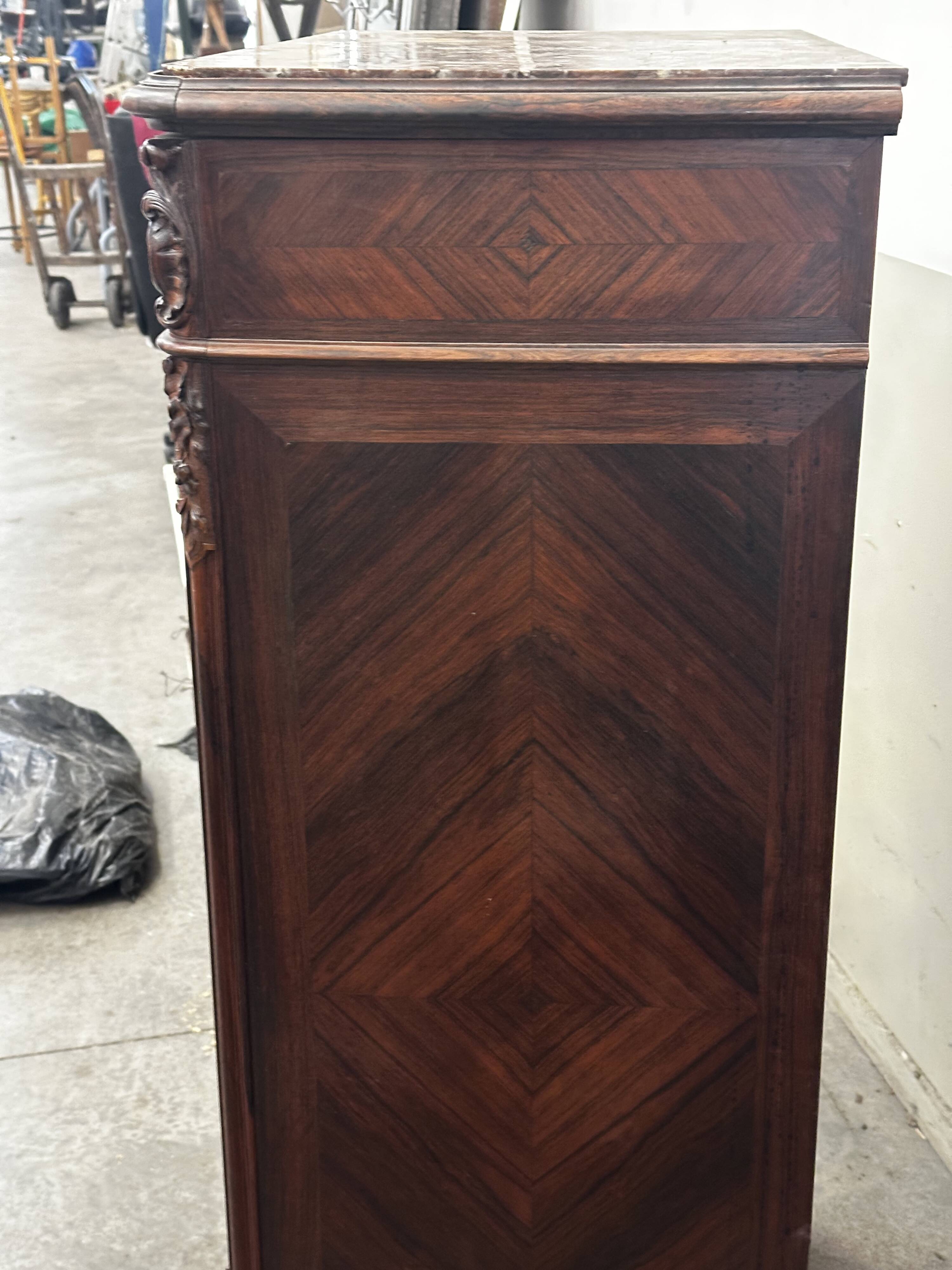 Chest of Drawers - Large, Narrow Chest of Drawers from the 19th Century