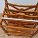 Vintage wooden magazine rack with drawer, English style, 60x45 cm.