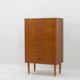 Commode en teck des années 60