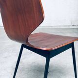 Mid-Century Modern Plywood Side Chairs attributed to Carlo Ratti for Legni Curvati, Italy, 1950s, Set of 3