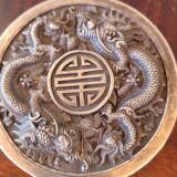 Chiseled Solid Silver Tea Box Vietnam