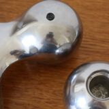 Paire de bougeoirs scandinaves Arne Jacobsen pour Georg Jensen