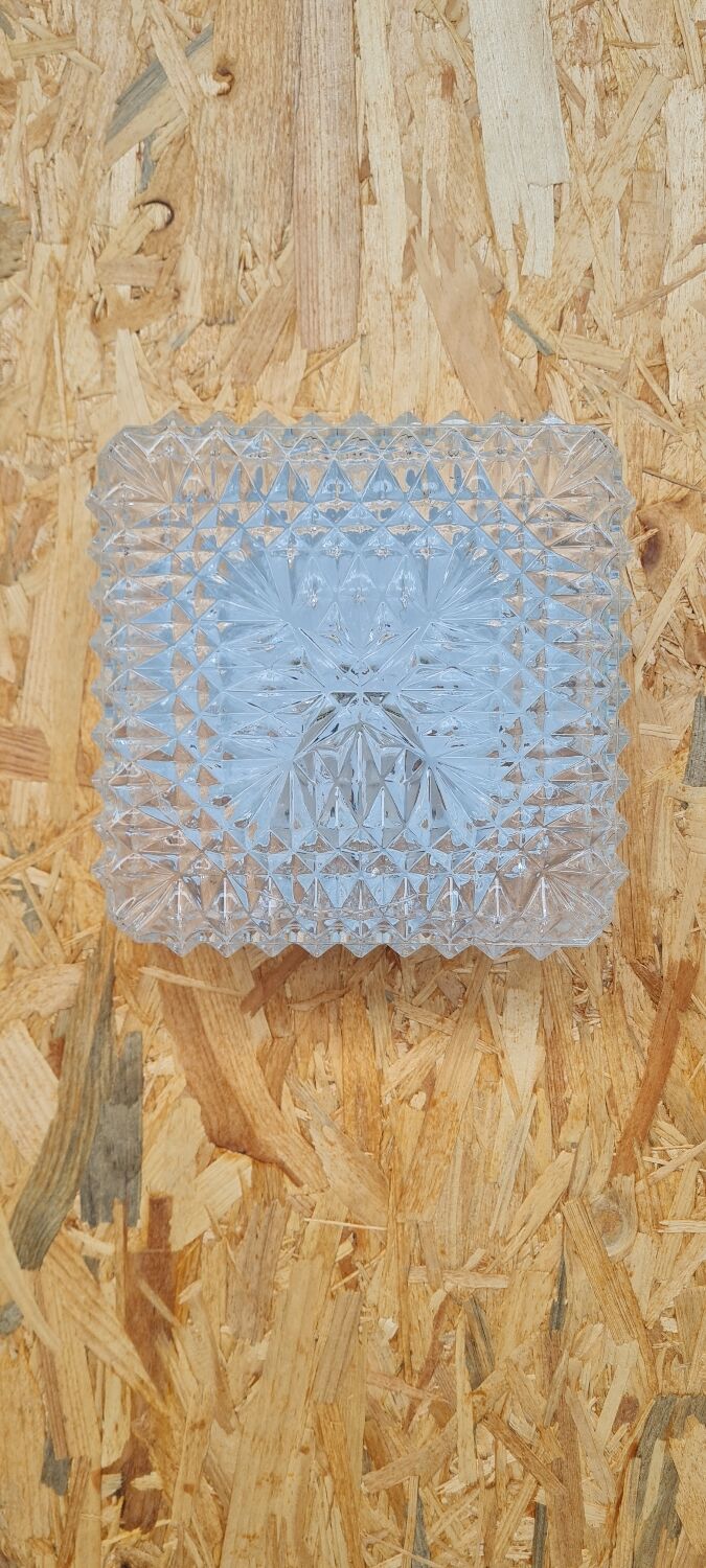 Chiseled glass ceiling lamp