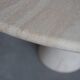 Angelo Mangiarotti M1 dining table Travertine marble 130cm