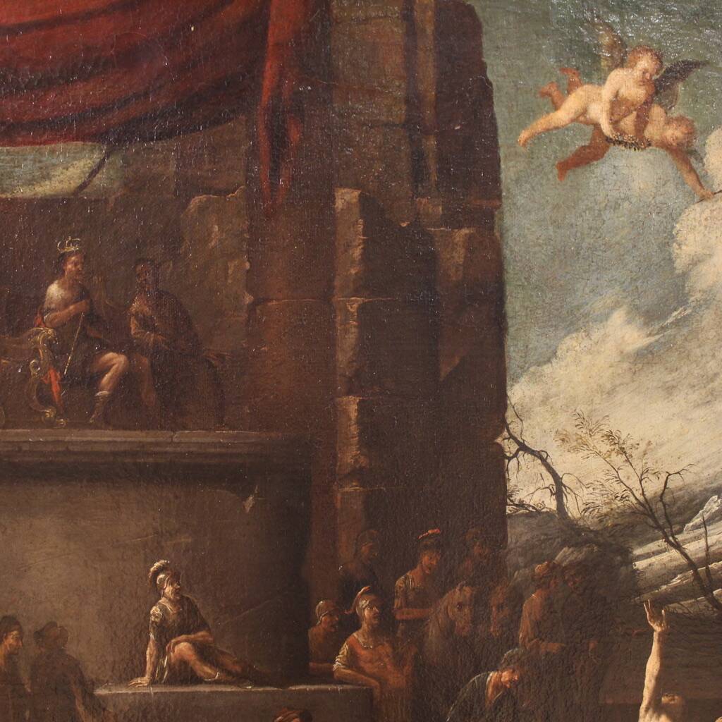 Great 17th-century religious painting, Martyrdom of Saint Lawrence