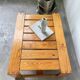 70s pine table regain