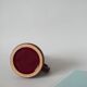 large burgundy ceramic candle holder numbered 1970
