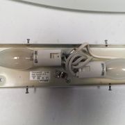 Applique Paulmann avec abat-jour en verre opalin blanc