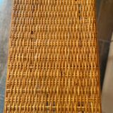 Small vintage rattan table