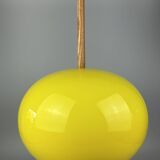 1960s/70s teak ceiling lamp by Uno & Östen Kristiansson for Luxus Sweden